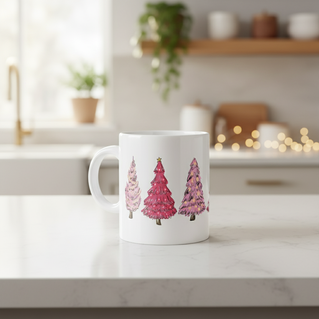 Vintage Holiday Santa Ceramic Coffee Mug