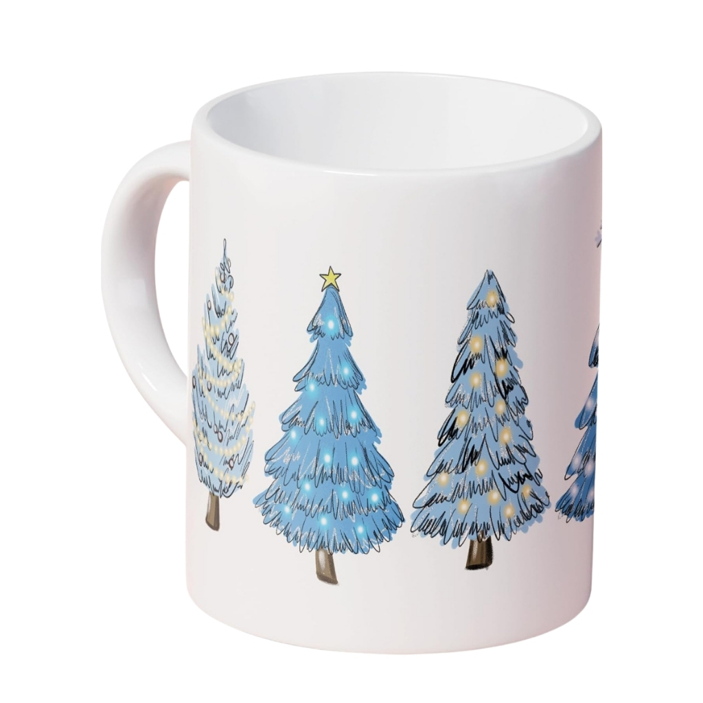 Vintage Holiday Santa Ceramic Coffee Mug