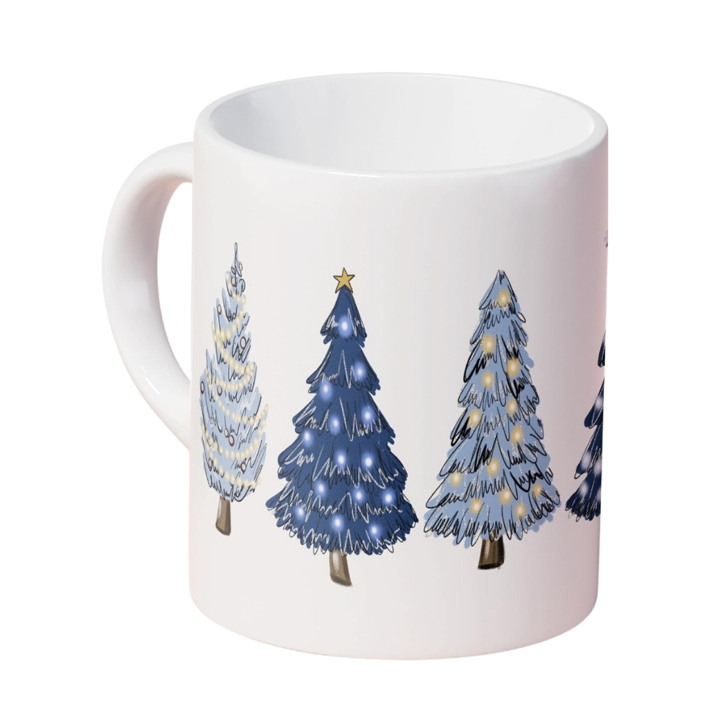 Vintage Holiday Santa Ceramic Coffee Mug