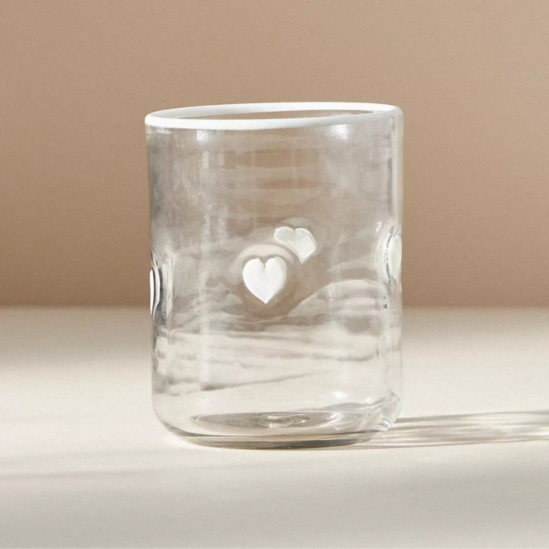 Handcrafted Clear Glass Tumblers-Mineral Mug