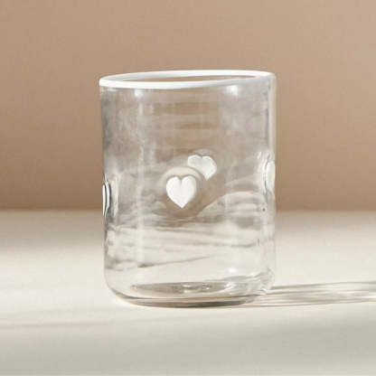 Handcrafted Clear Glass Tumblers-Mineral Mug