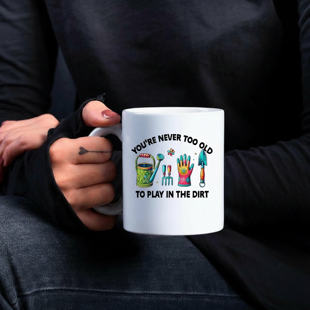 Funny Play In The Dirt Plant Lover Coffee Mug Gardening Gift