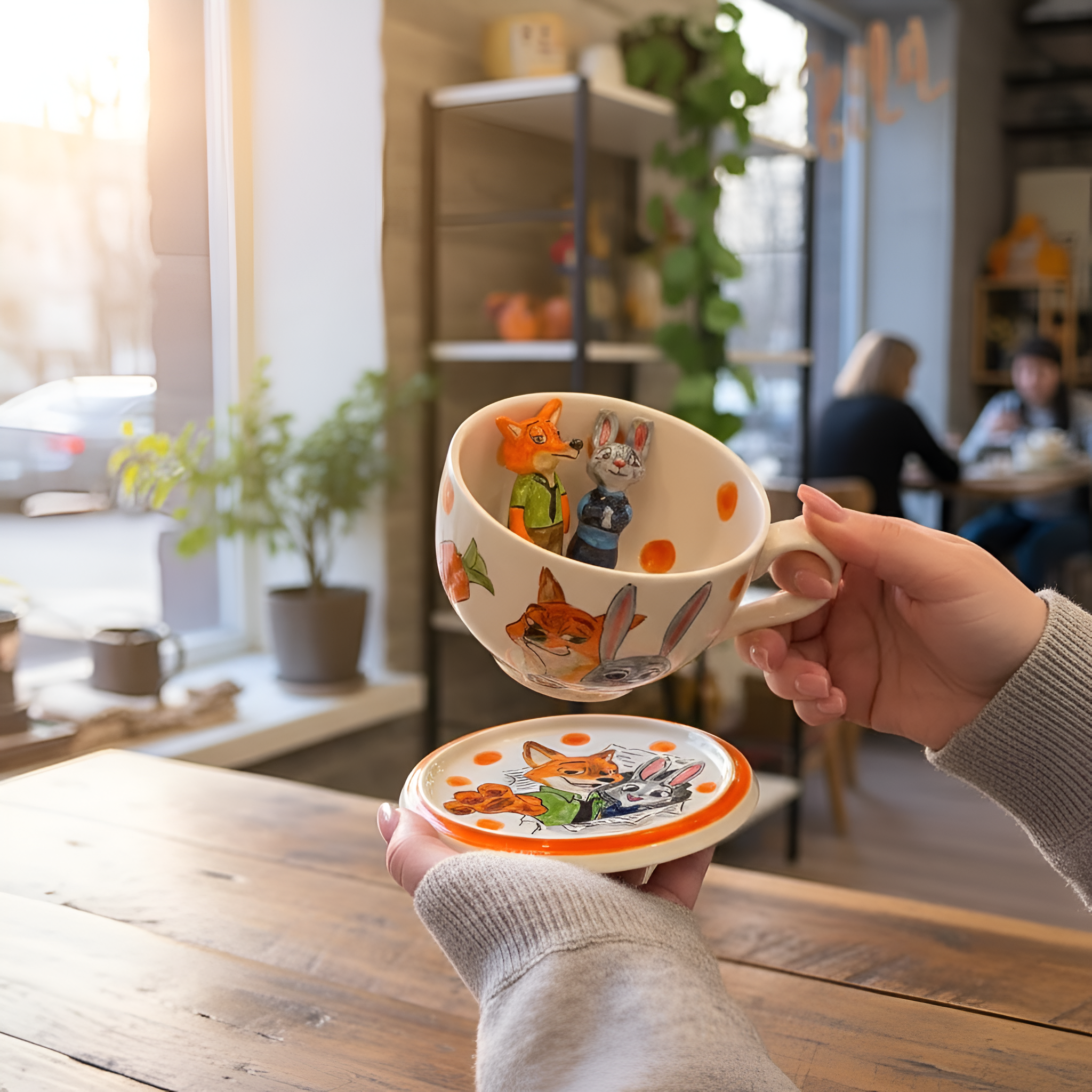 3D Cartoon Ceramic Cup