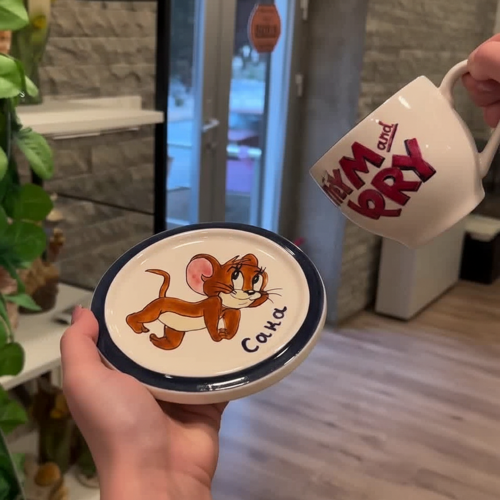 Cartoon Animal Inspired Mouse Design Coffee Mug