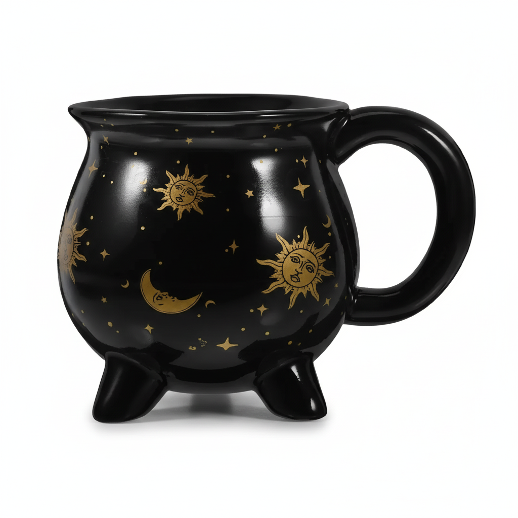 Ceramic Cauldron Design Coffee Mug