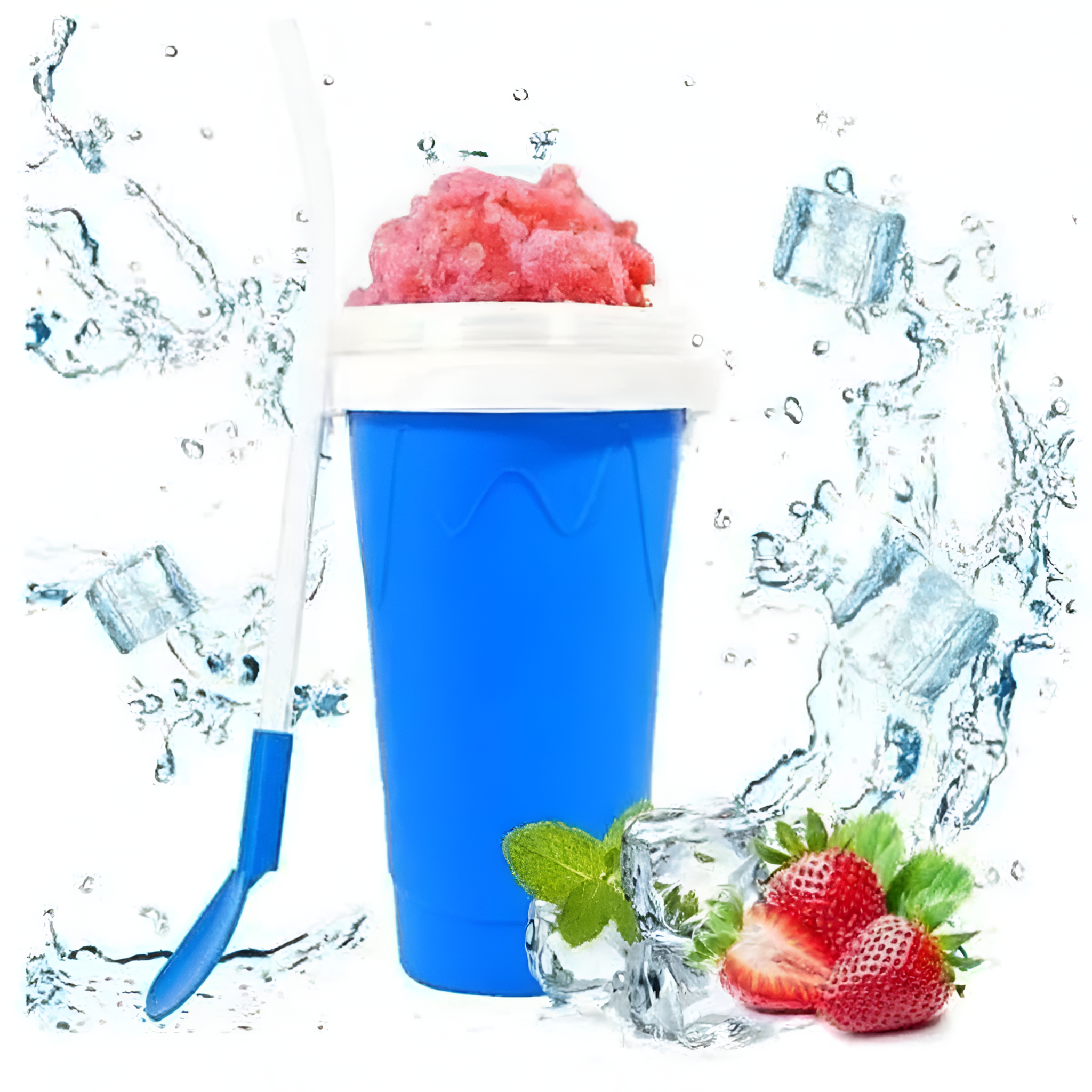 Slushie Maker Cup, Magic Quick Frozen Slushy Cup Cooling Cup Squeeze Cup Slushie Maker, Homemade Milk Shake Ice Cream Maker Turn any Drinks into Slushie