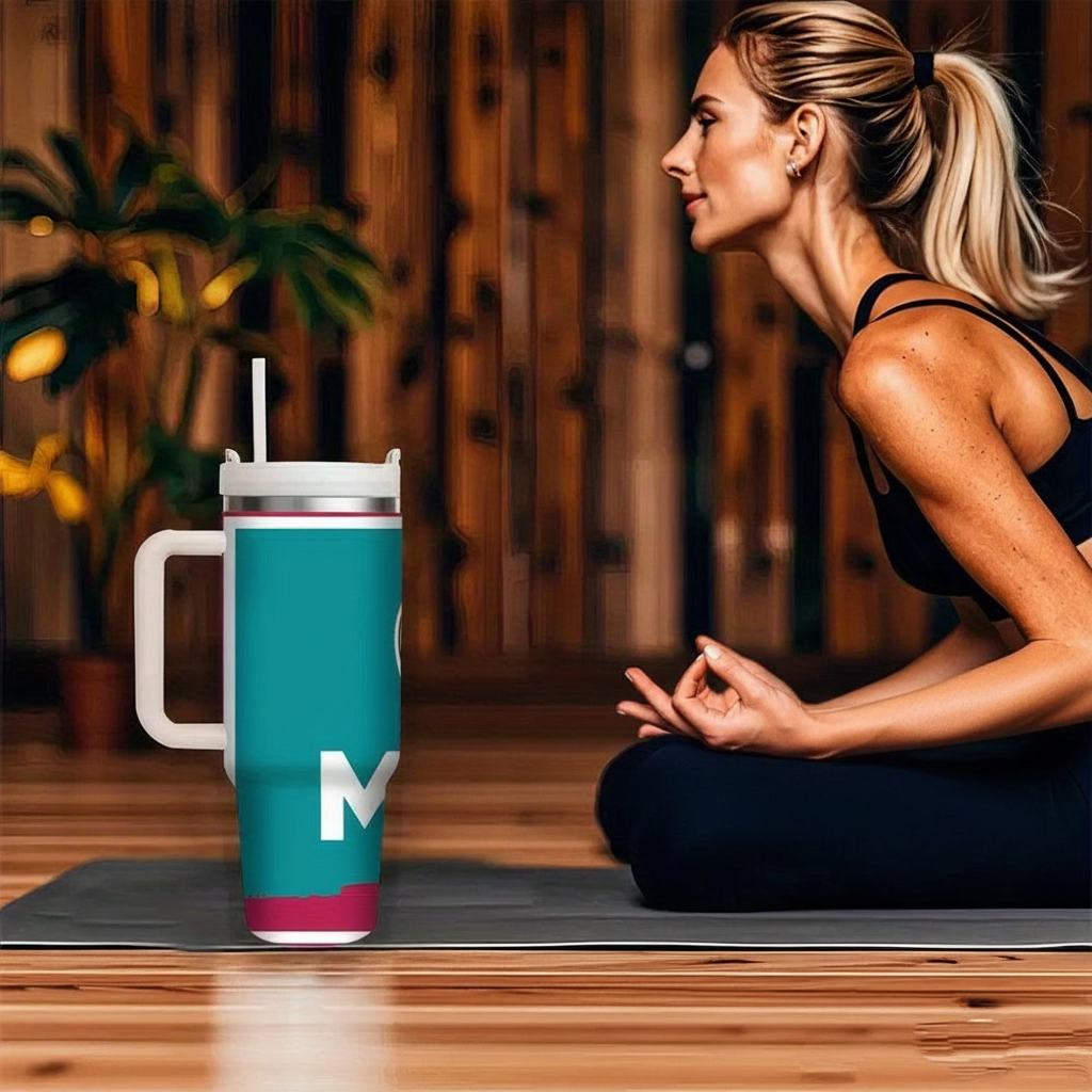 Miami Dolphins Football Team Themed Travel Tumbler With Lid And Straw For Daily Use