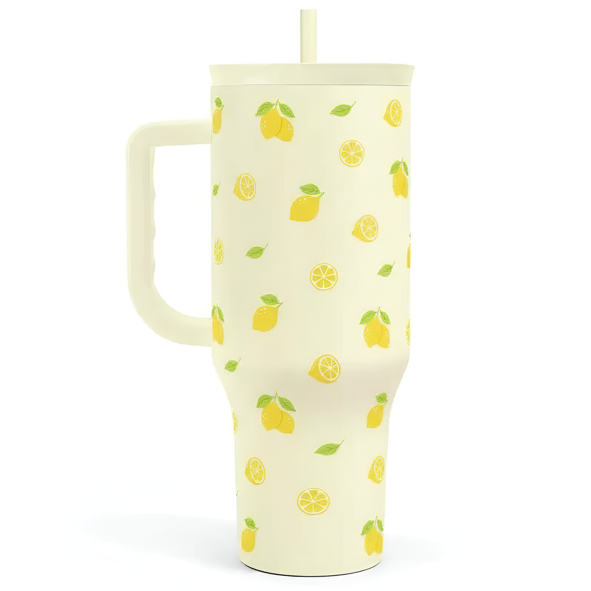  Tumbler with Handle & Straw, Easy-Clean, Cup Holder Friendly Base, Suitable for Outdoor Travel 