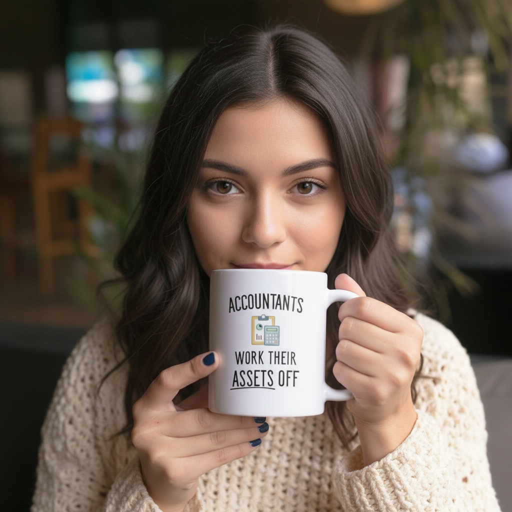 Accountants Work Their Assets Off Printed Mug