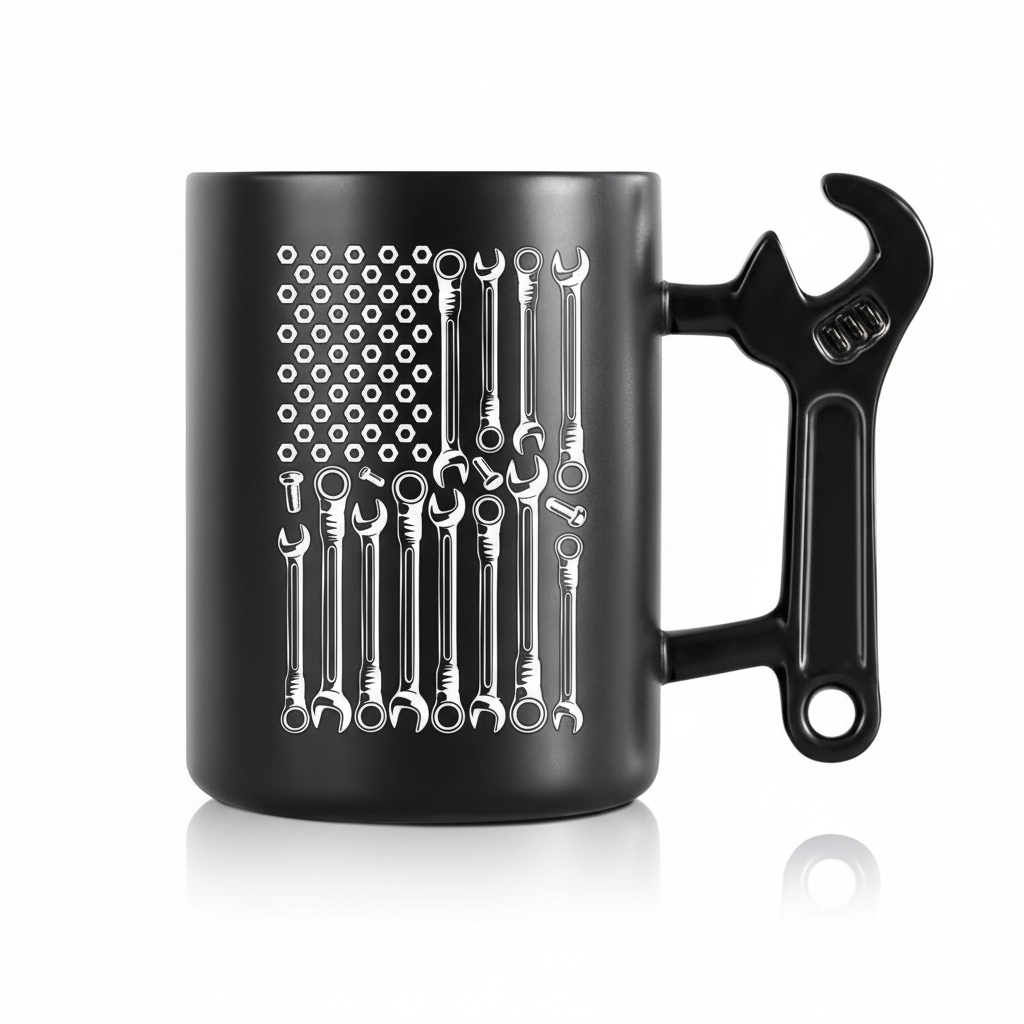Funny Wrench Mechanic Coffee Mug 400ml Ceramic Handyman Gift