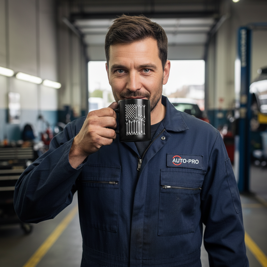 Funny Wrench Mechanic Coffee Mug 400ml Ceramic Handyman Gift