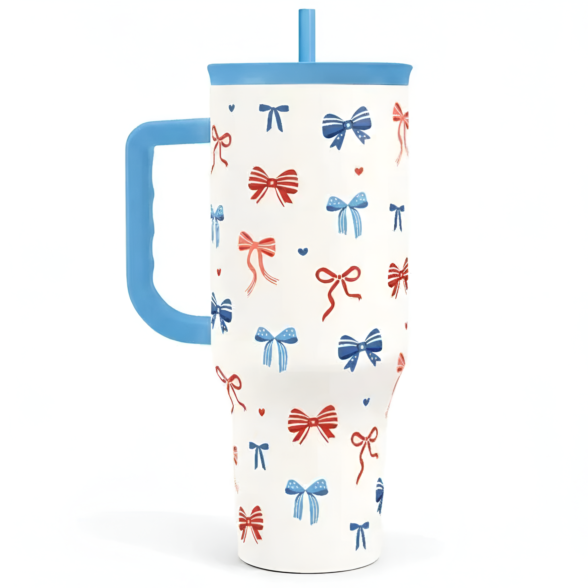  Tumbler with Handle & Straw, Easy-Clean, Cup Holder Friendly Base, Suitable for Outdoor Travel 