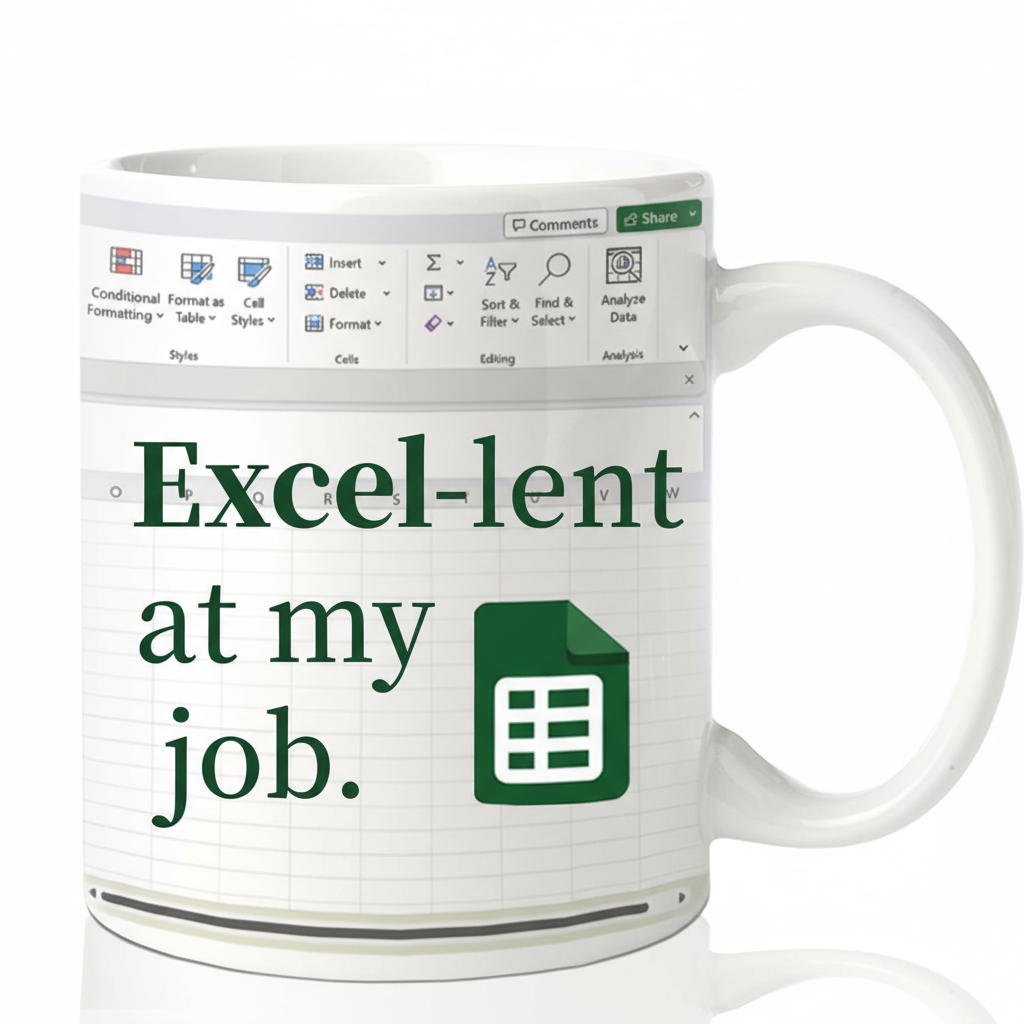 Spreadsheet Humor Accountant Coffee Mug Finance Professional Gift