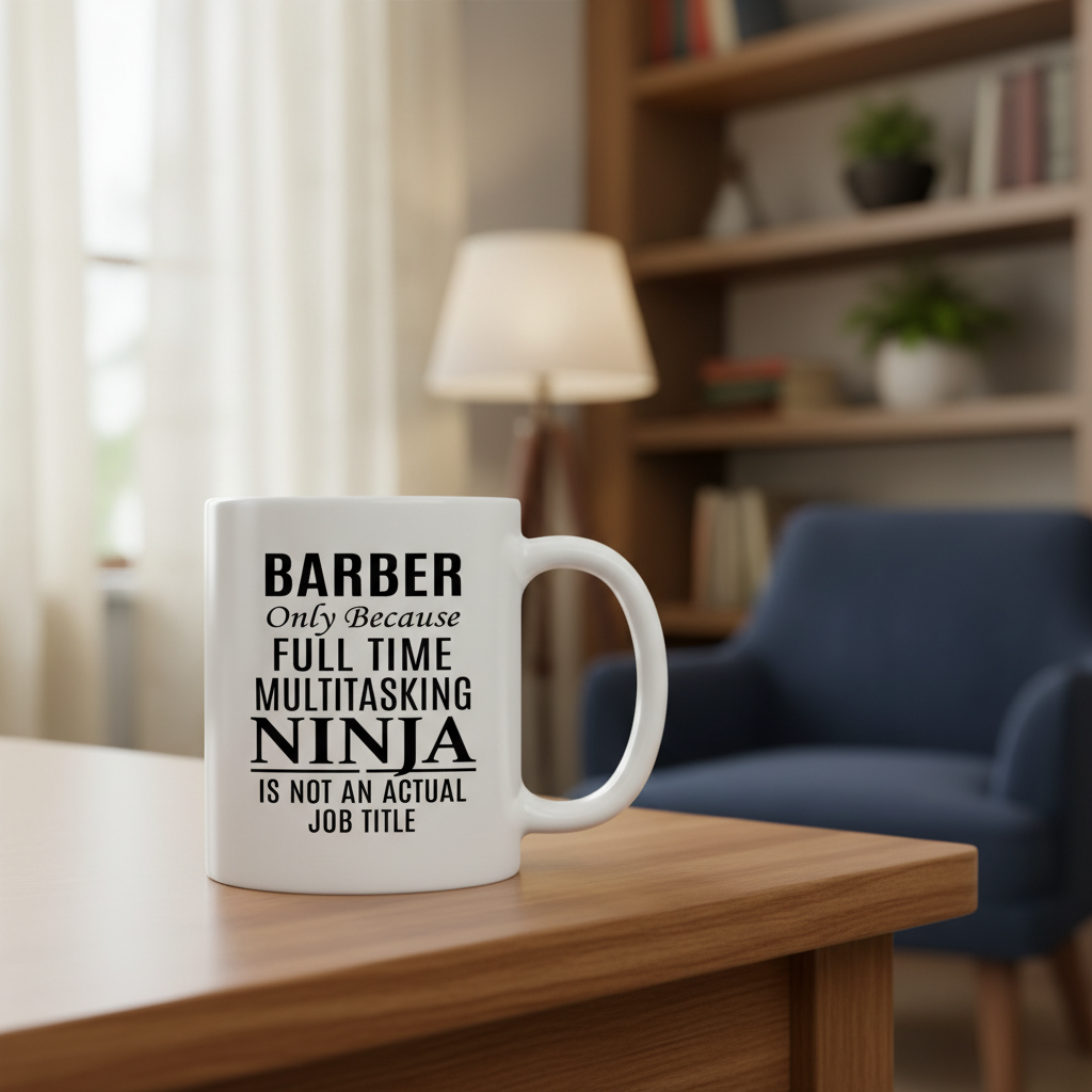 Barber Multitasking Quote Ceramic Coffee Mug