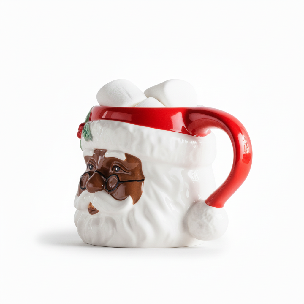 Classic Santa Themed Mug Vintage Inspired Cup