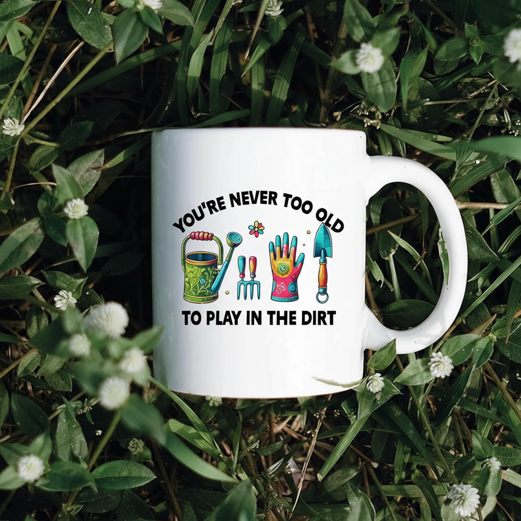 Funny Play In The Dirt Plant Lover Coffee Mug Gardening Gift