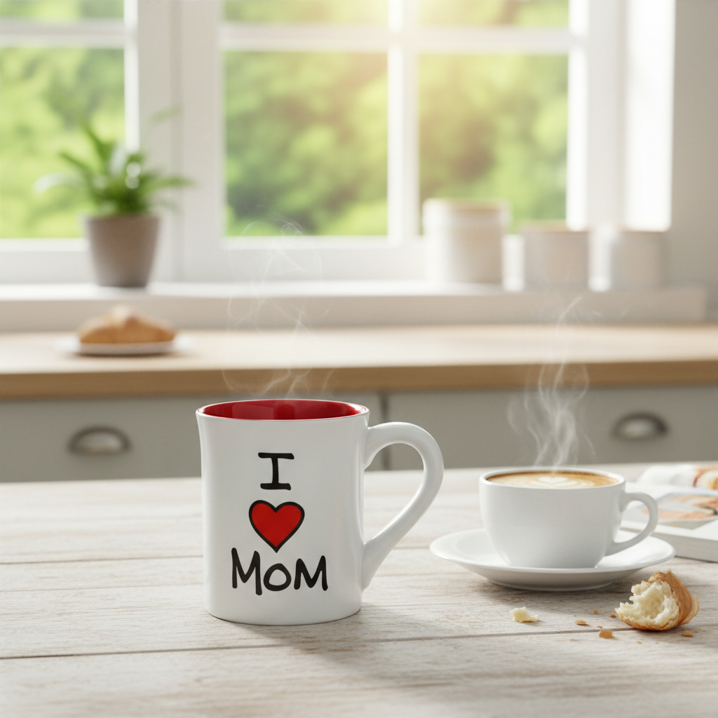 Printed Mom Quote Ceramic Coffee Mug For Home And Office