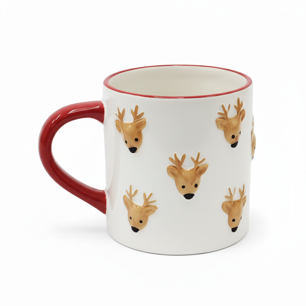 15OZ Reindeer Ceramic Mug