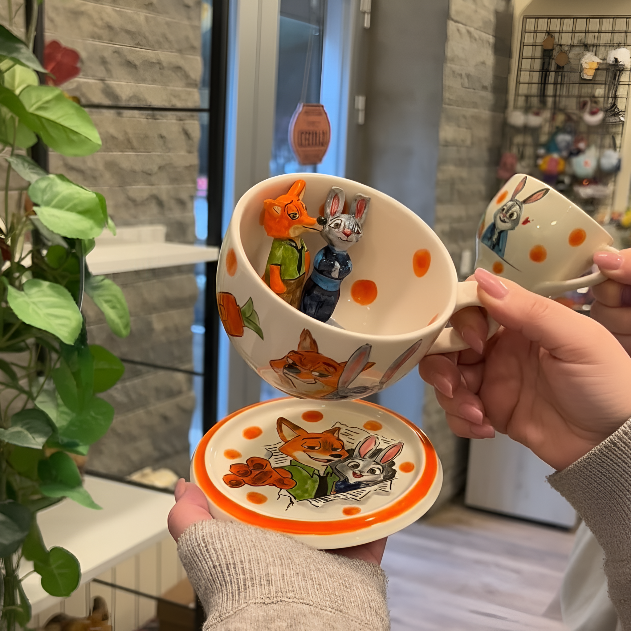 3D Cartoon Ceramic Cup
