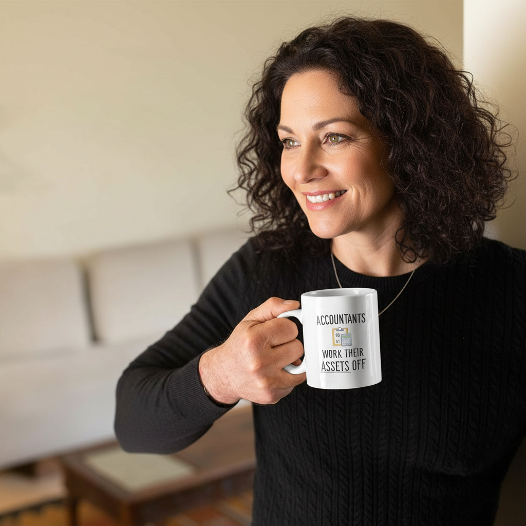 Accountants Work Their Assets Off Printed Mug