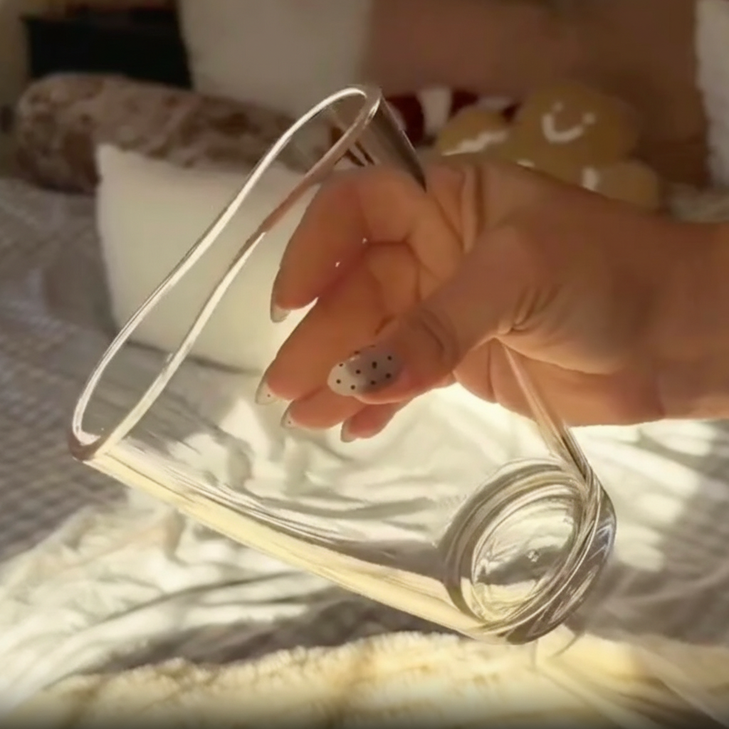 Silicone 16 oz Crystal Clear Pint Glass