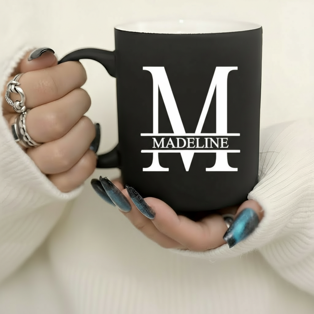 Personalized Letter Ceramic Mug Custom Design