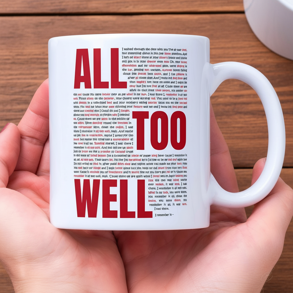 All Too Well Lyrics Printed Mug