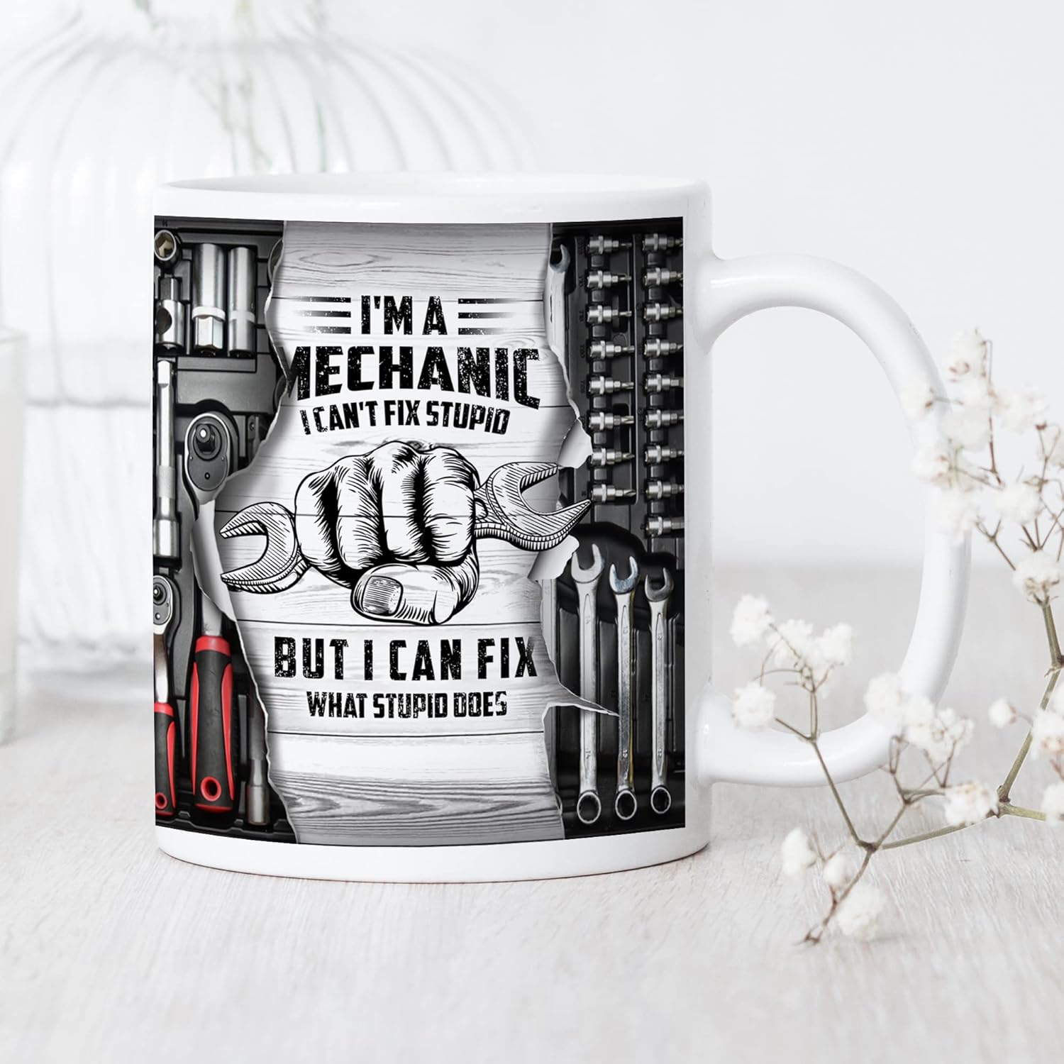 Mechanic Coffee Cup Unique Gift for Mechanics