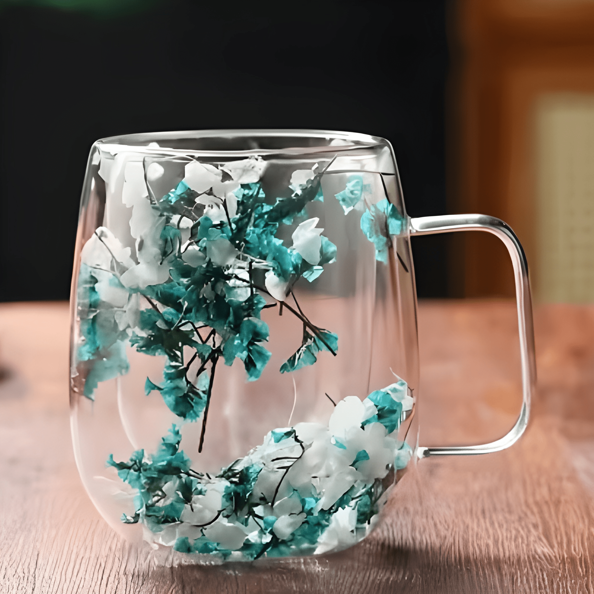 2 Piece Of  Heavy Duty Transparent Coffee Mug Set