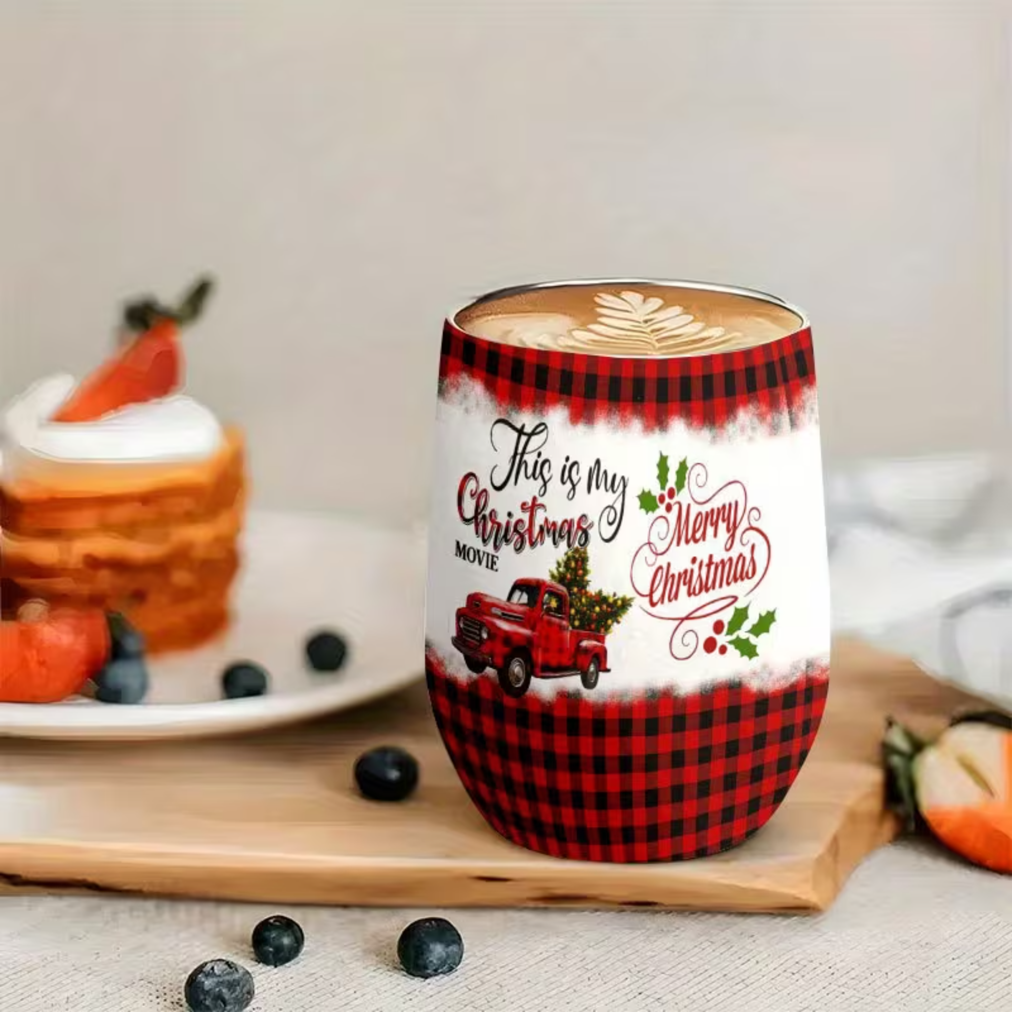 Christmas Movie Tumbler With Vintage Truck Design