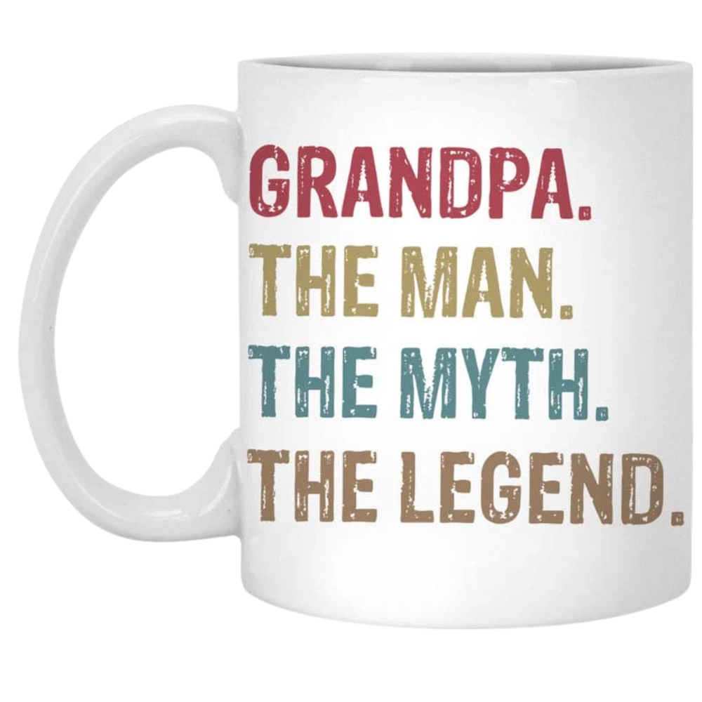 The Man The Myth The Legend Old Man, Personalized Mug