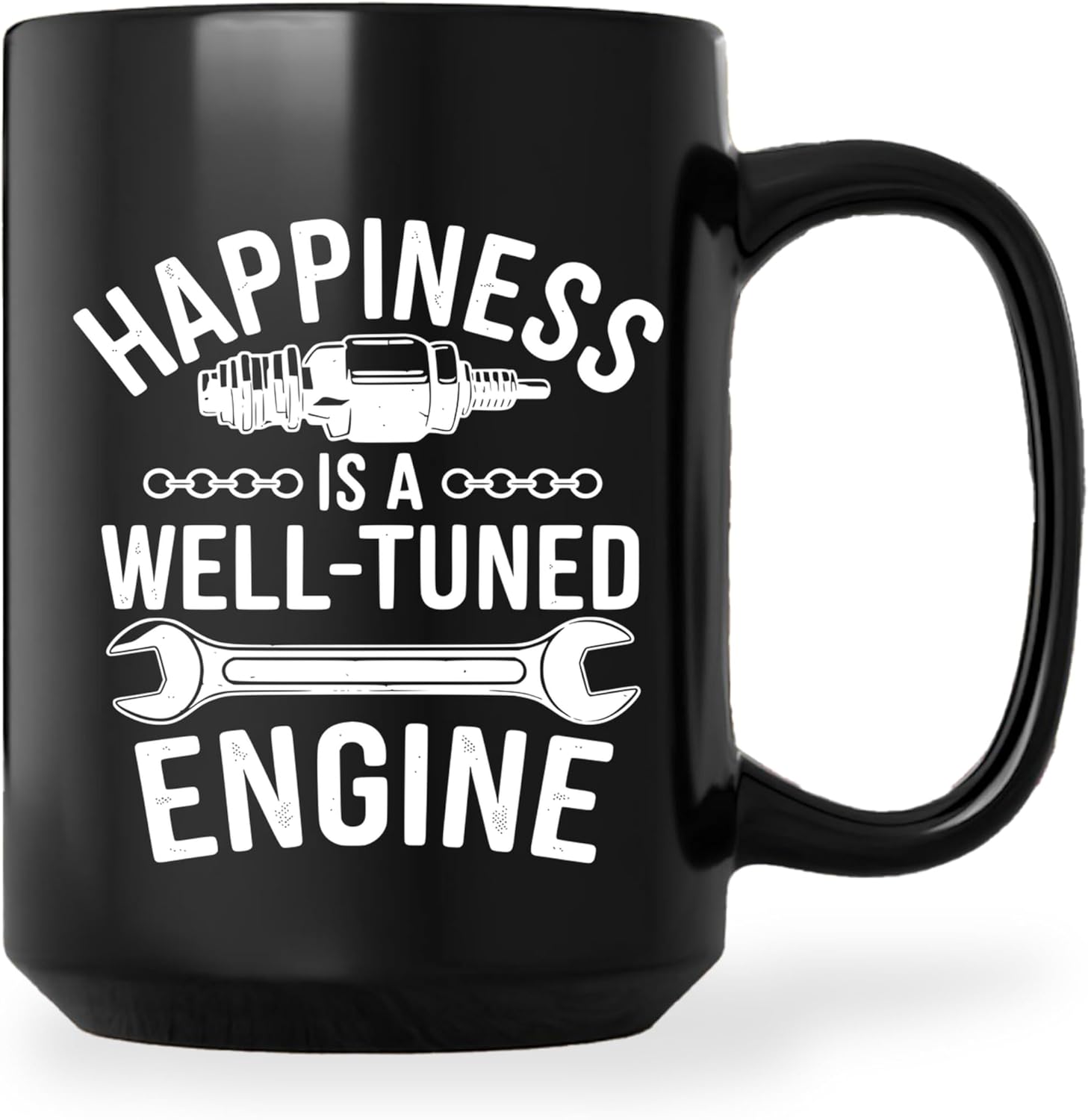 Tuned Engine Mechanic Gift Coffee Mug Black Cup