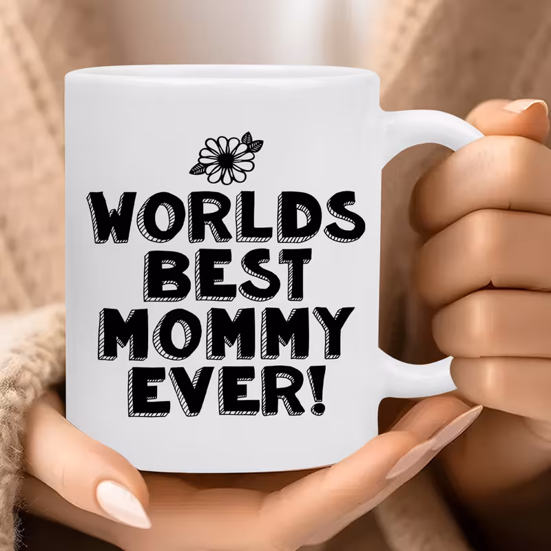 1pc mommy ever 11oz white ceramic mug dishwasher safe insulated coffee cup ideal gift for moms on mothers day birthdays white 6
