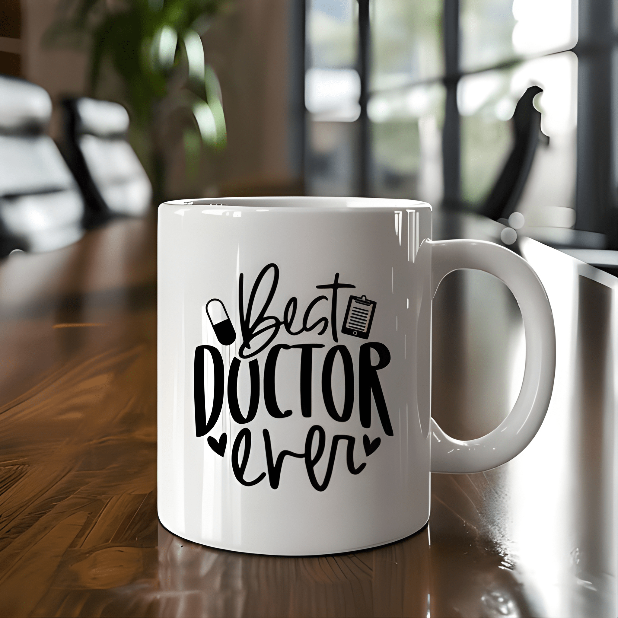 11 oz Ceramic Best Doctor Ever Coffee Mug Medical Theme Drinkware