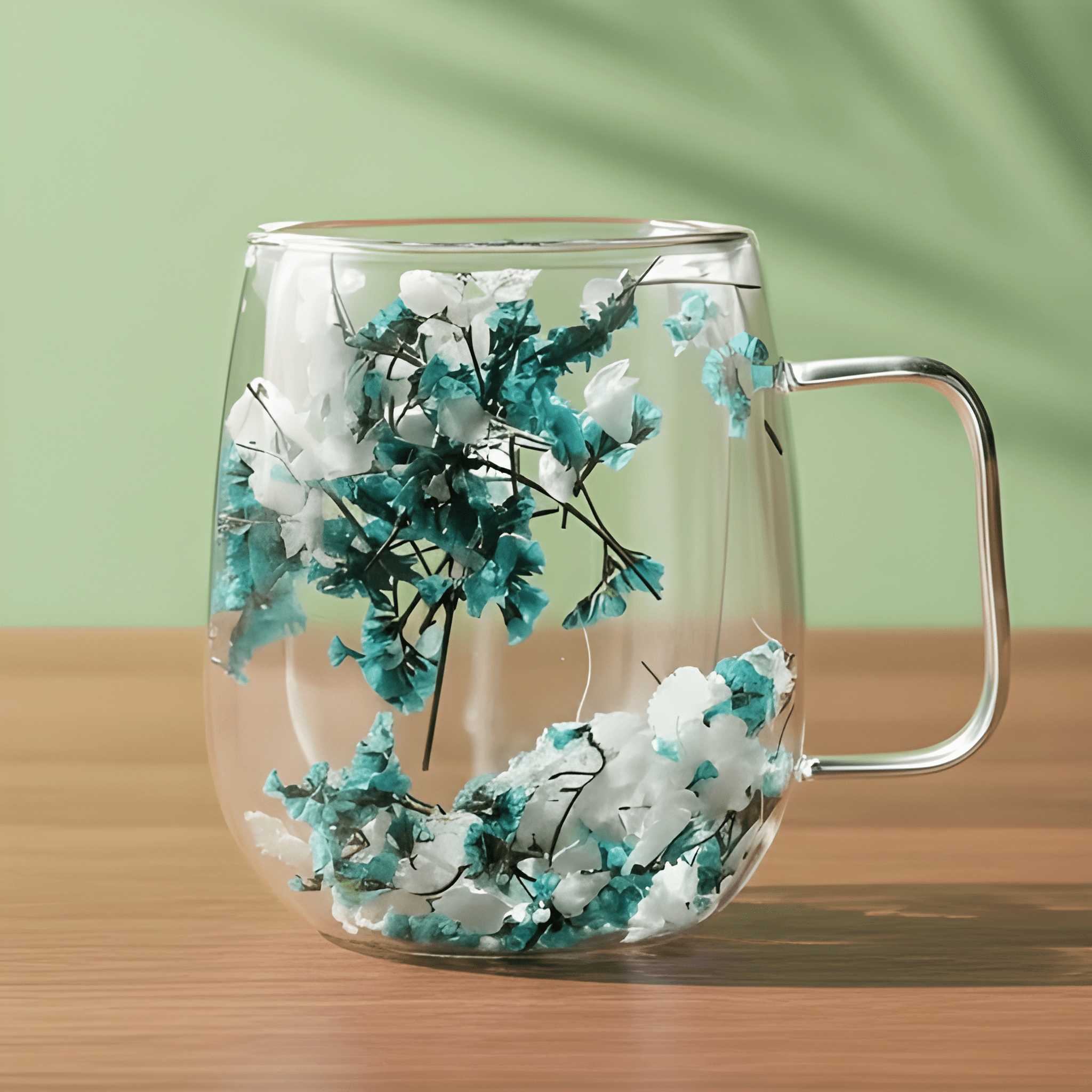 2 Piece Of  Heavy Duty Transparent Coffee Mug Set