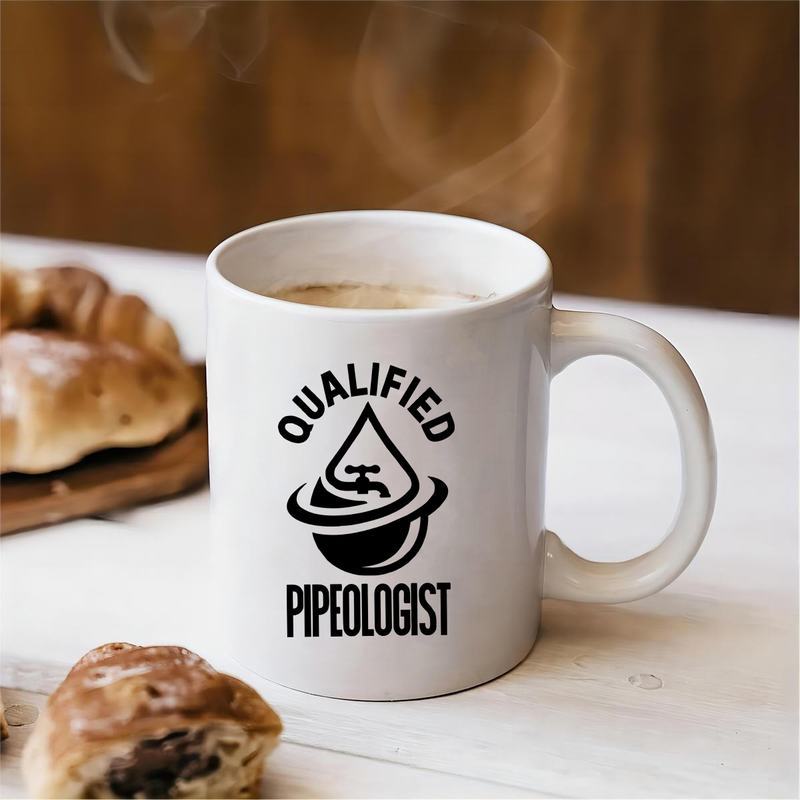 1pc 11oz Ceramic Mug Coffee Mug High Quality Gift For Plumbers