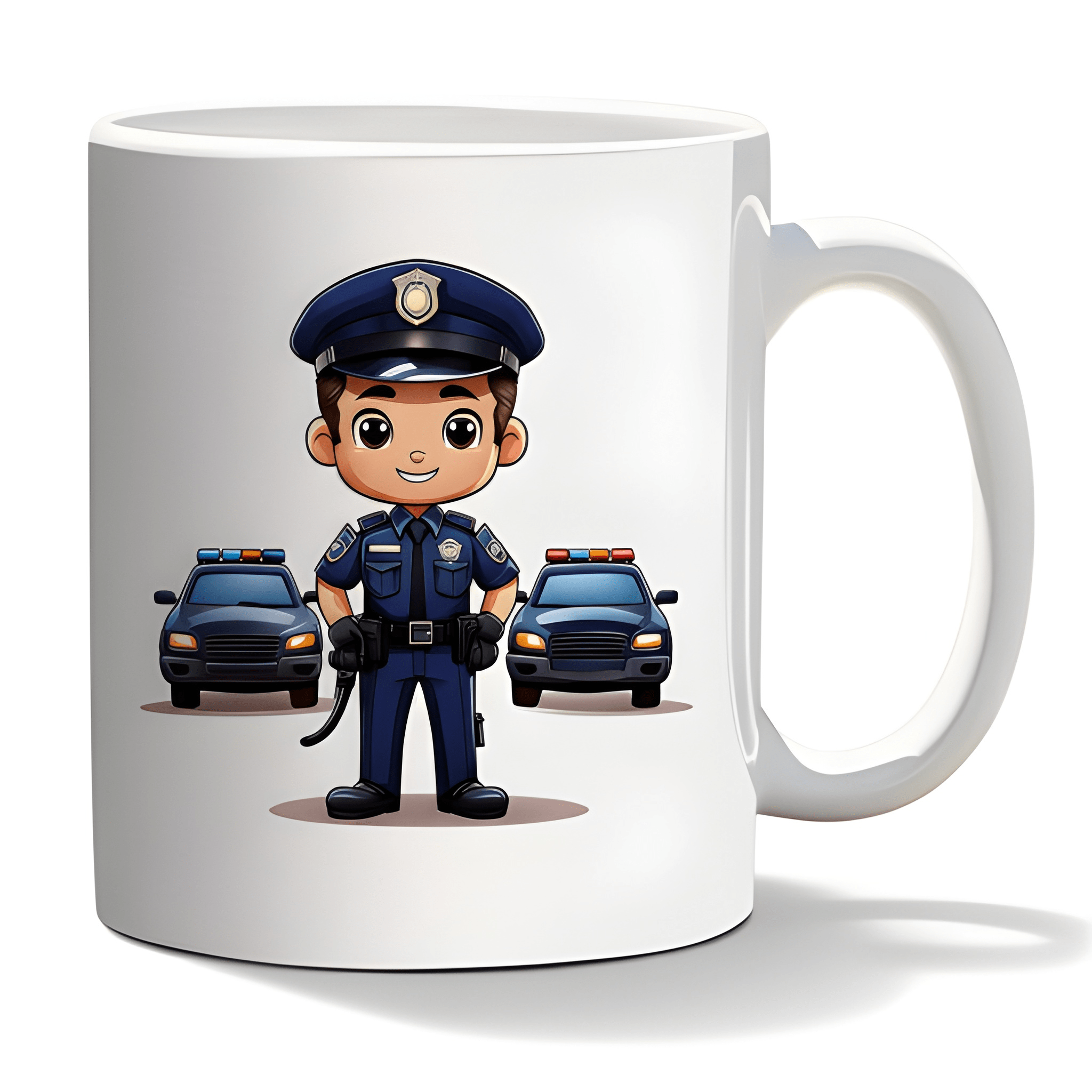 Ceramic Cartoon Police Officer Coffee Mug