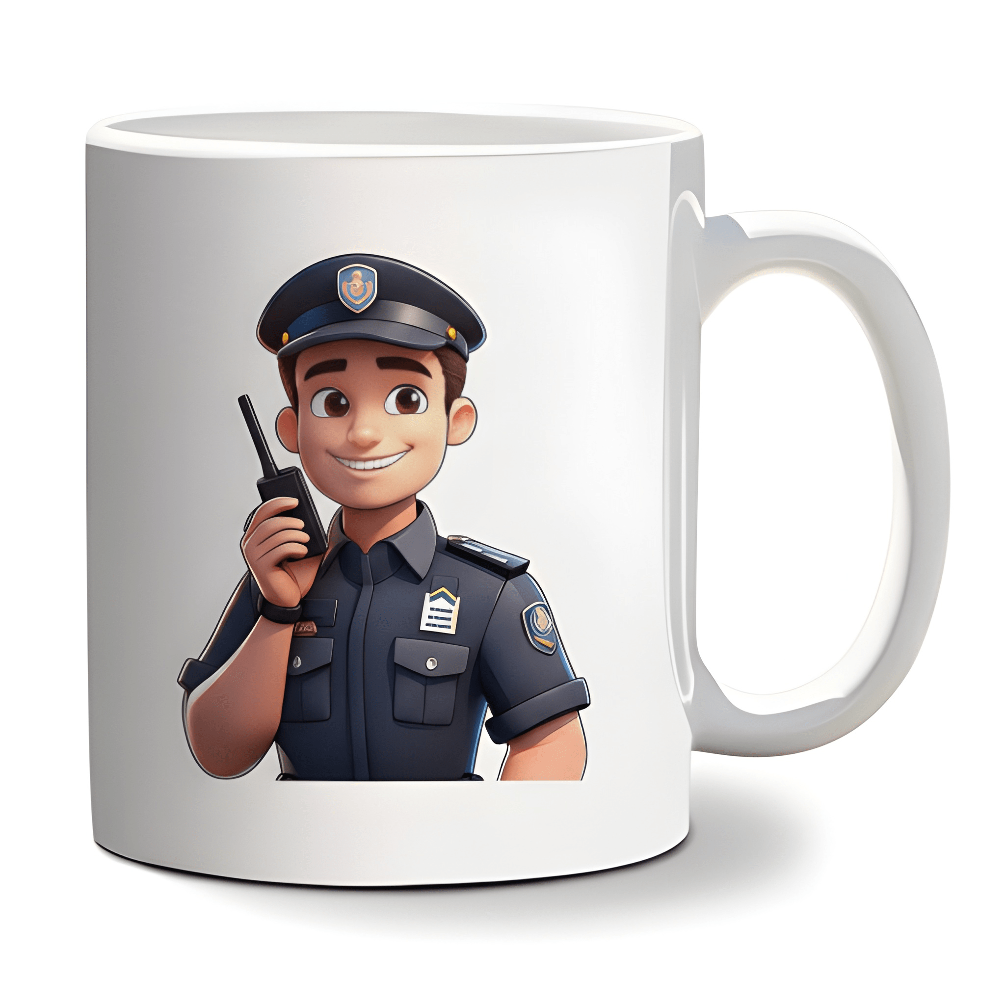 Classic Ceramic Police Officer Coffee Mug