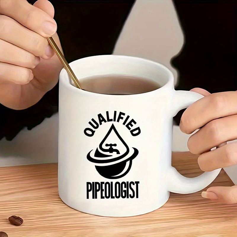 1pc 11oz Ceramic Mug Coffee Mug High Quality Gift For Plumbers