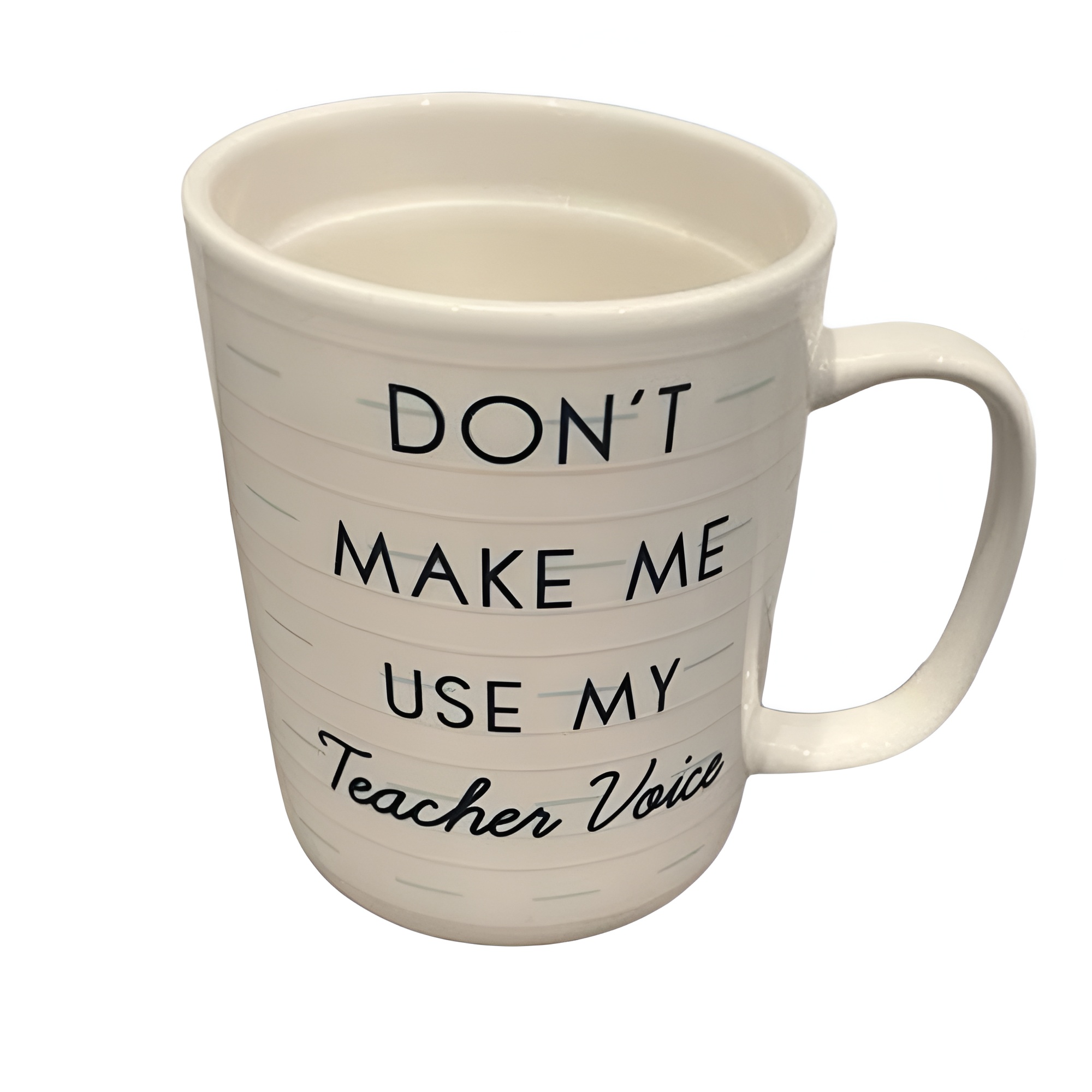 Stoneware 16 oz Teacher Voice Coffee Mug - Novelty Mug Teacher Gift