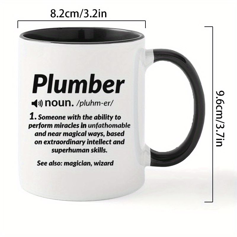 Magical Plumber Gift Ceramic Black Mug