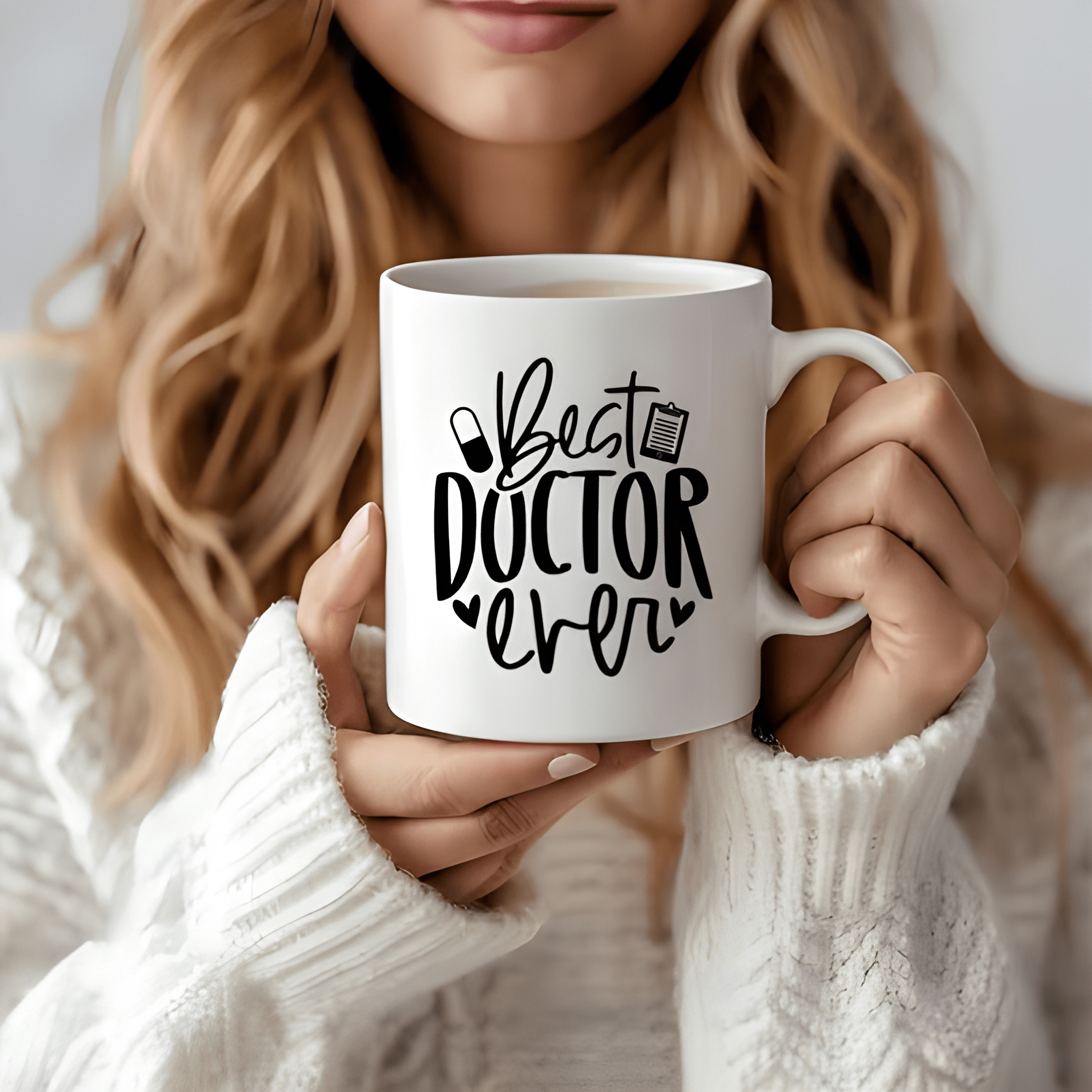 11 oz Ceramic Best Doctor Ever Coffee Mug Medical Theme Drinkware
