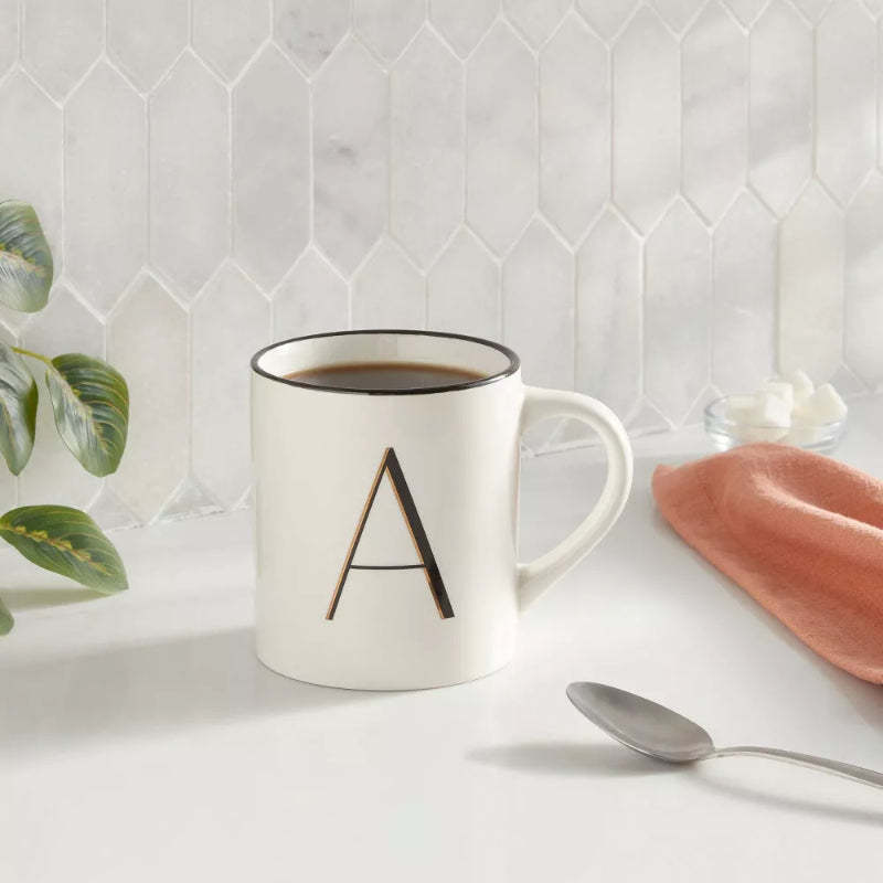 Monogram Personalized Ceramic Mug-Mineral Mug