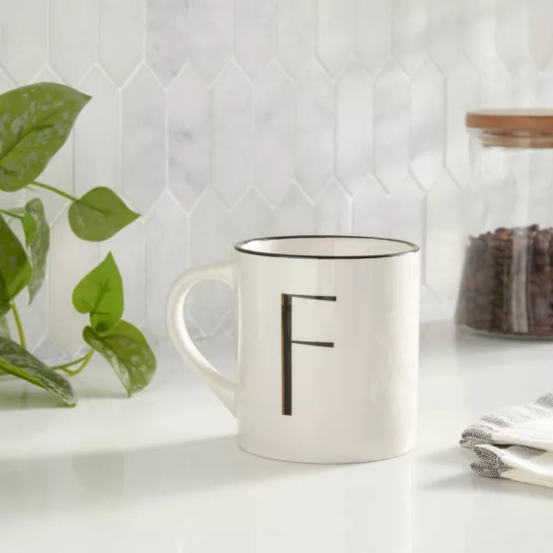 Monogram Personalized Ceramic Mug-Mineral Mug