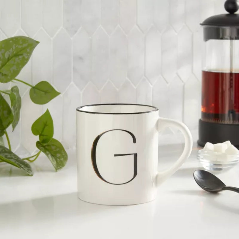 Monogram Personalized Ceramic Mug-Mineral Mug