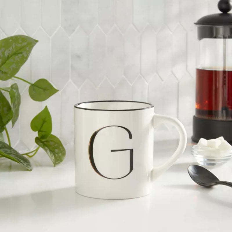 Monogram Personalized Ceramic Mug-Mineral Mug