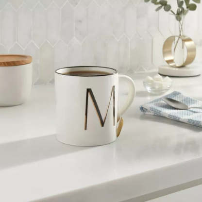 Monogram Personalized Ceramic Mug-Mineral Mug