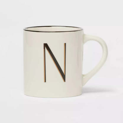 Monogram Personalized Ceramic Mug-Mineral Mug