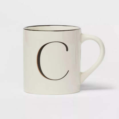 Monogram Personalized Ceramic Mug-Mineral Mug