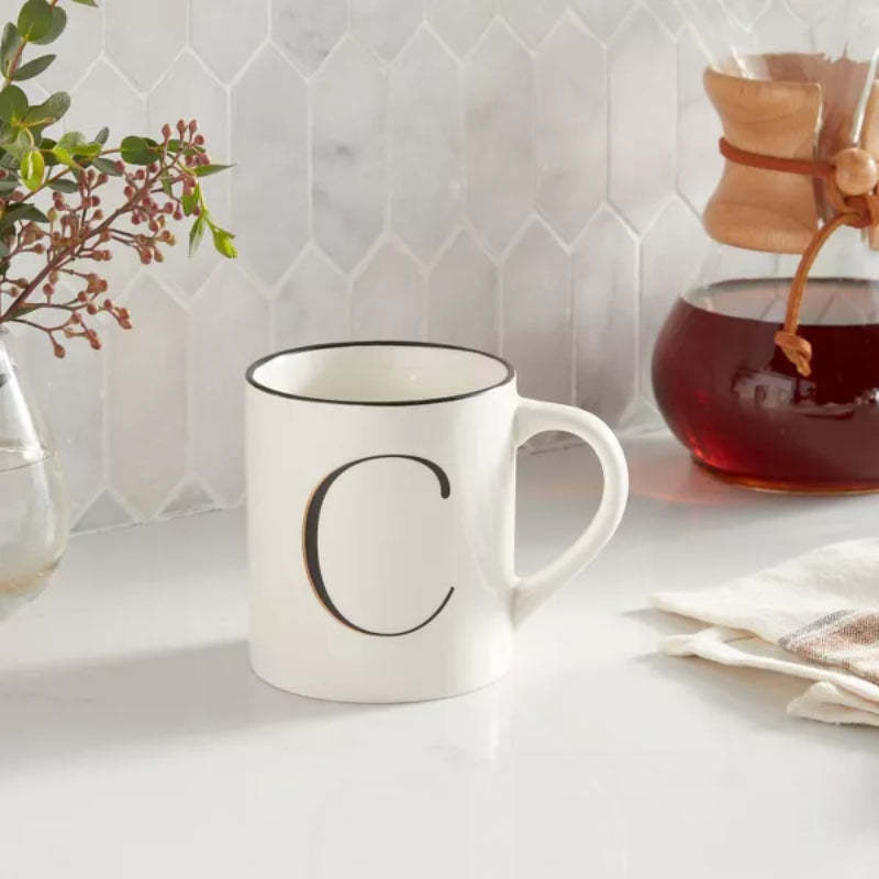 Monogram Personalized Ceramic Mug-Mineral Mug